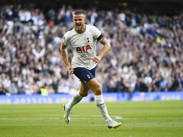 Eric Dier celebra el gol del Tottenham Hotspur el 17 de setembre de 2022