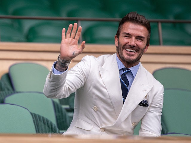 David Beckham fotografiat a Wimbledon el juliol del 2021