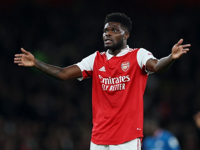 Thomas Partey en acció per a l'Arsenal el 20 d'octubre de 2022