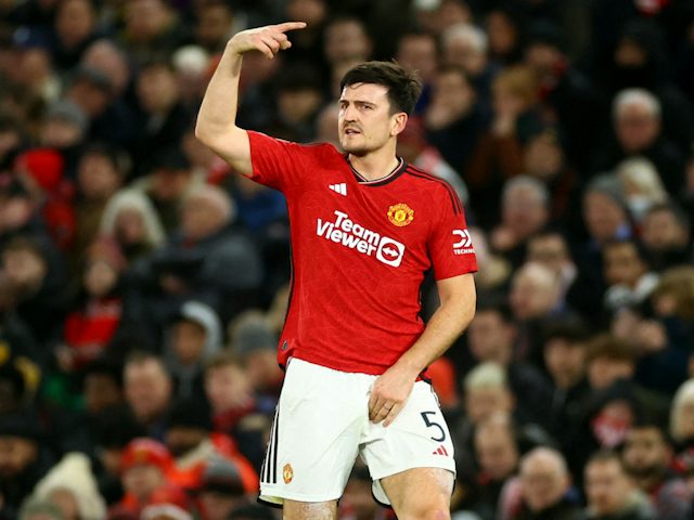 El defensor del Manchester United Harry Maguire el 12 de desembre de 2023