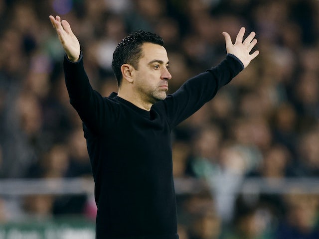 Xavi, tècnic del Barcelona, ​​el 21 de gener de 2024