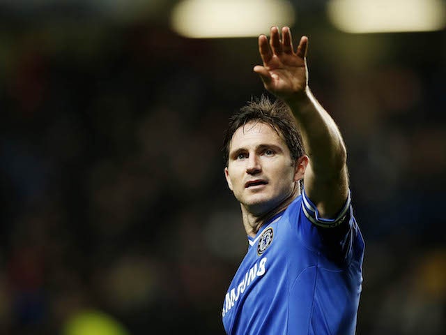 Frank Lampard en acció pel Chelsea el 2014