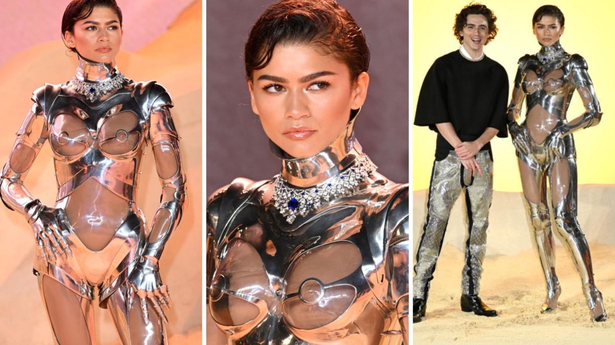 Zendaya cyborg: mirada robot a l'estrena de Dune 2 a Londres