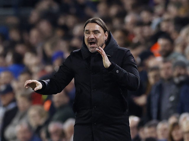 L'entrenador del Leeds United, Daniel Farke, reacciona el 24 de febrer de 2024