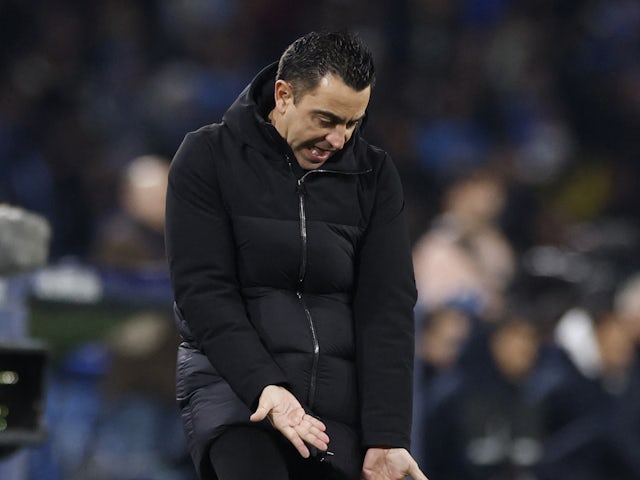 Xavi, entrenador del Barcelona, ​​el 21 de febrer de 2024