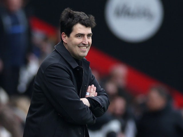 L'entrenador del Bournemouth, Andoni Iraola, reacciona el 9 de març de 2024