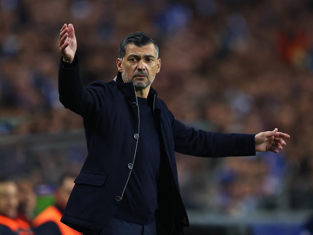 L'entrenador del Porto, Sergio Conceicao, reacciona el 21 de febrer de 2024