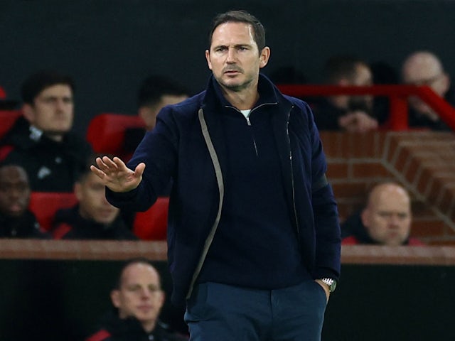 L'entrenador de l'Everton, Frank Lampard, reacciona el 6 de gener de 2023