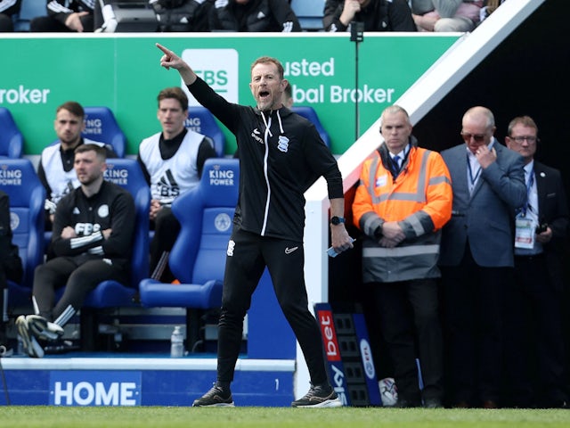 L'entrenador del Birmingham City, Gary Rowett, reacciona el 6 d'abril de 2024