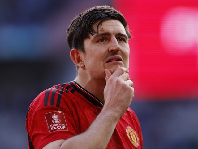 Harry Maguire del Manchester United el 21 d'abril de 2024