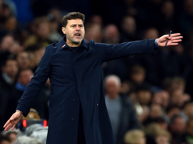 L'entrenador en cap del Chelsea, Mauricio Pochettino, durant el partit amb el Tottenham Hotspur el 6 de novembre de 2023.