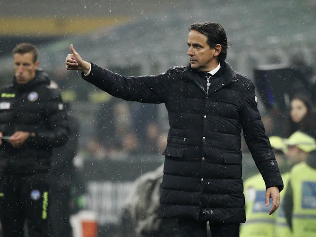 L'entrenador de l'Inter de Milà, Simone Inzaghi, reacciona el 22 d'abril de 2024