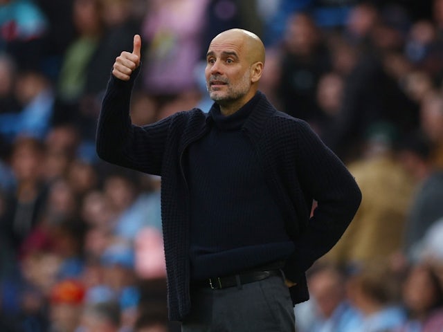 L'entrenador del Manchester City, Pep Guardiola, reacciona el 4 de maig de 2024